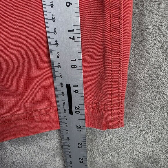 Mens Izod Red Chino Shorts Casual 100% Cotton 10" Inseam Size 40 - Picture 9 of 10